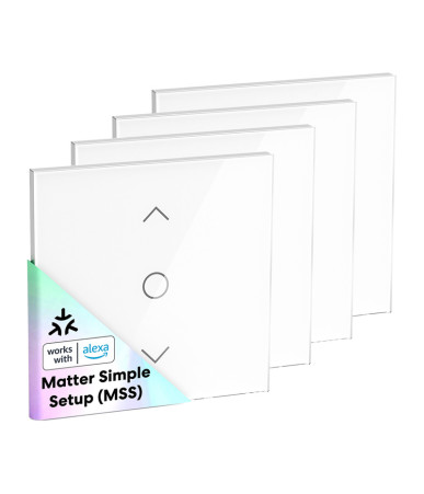 Meross MRS100MA(EU) Smart Wi-Fi Roller Shutter Switch (4-Pack) Matter