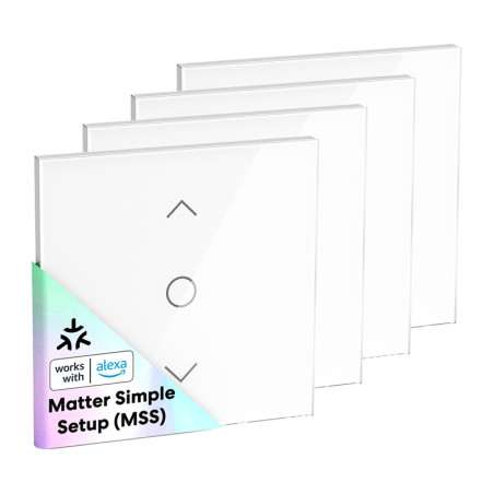 Meross MRS100MA(EU) Smart Wi-Fi Roller Shutter Switch (4-Pack) Matter