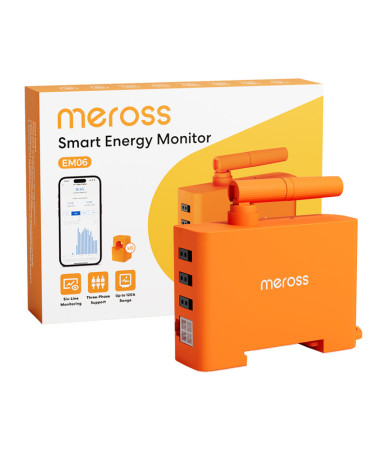 Meross EM06P-EU Smart Wi-Fi Energy Monitor 6 Canali