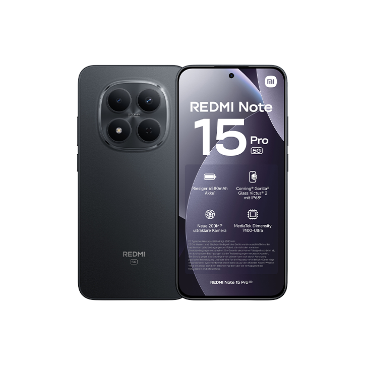 Xiaomi Redmi Note 15 Pro 5G 8GB RAM 256GB Nero