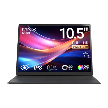 Minix SF10T Monitor Portatile 10.5" Touchscreen FHD HDR Nero