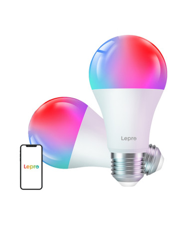 LEPRO B2-2 E27 Wi-Fi LED Bulb 1100lm Bianco 2 Pezzi