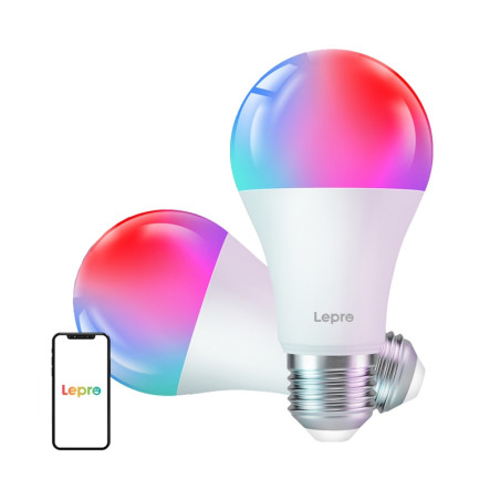 LEPRO B2-2 E27 Wi-Fi LED Bulb 1100lm Bianco 2 Pezzi