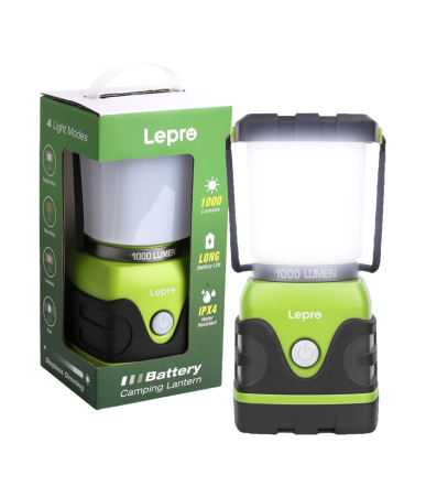 LEPRO Lampada da campeggio a batteria 1000 lumen