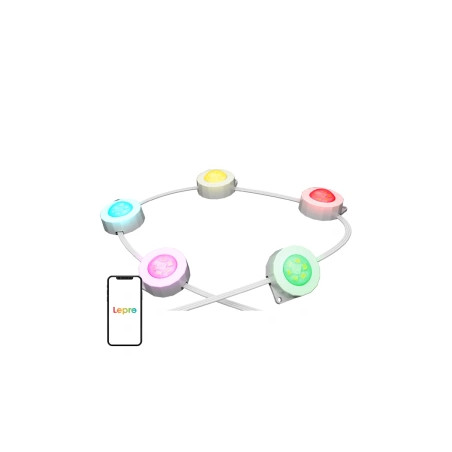 LEPRO E1-60 Luci da Soffitto LED RGB+IC 100ft