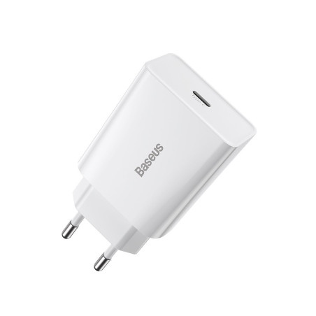 Baseus Speed Mini Caricatore Rapido USB-C PD 20W Bianco