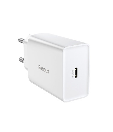 Baseus Speed Mini Caricatore Rapido USB-C PD 20W Bianco
