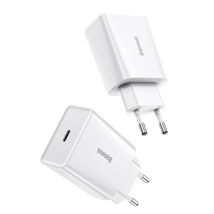 Baseus Speed Mini Caricatore Rapido USB-C PD 20W Bianco