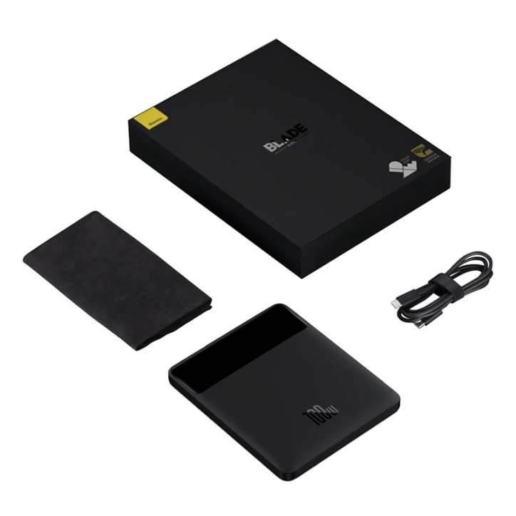 Powerbank Baseus Blade 20000mAh 100W Nero con cavo USB-C Powerbank Baseus Blade 20000mAh 100W Nero con cavo USB-C