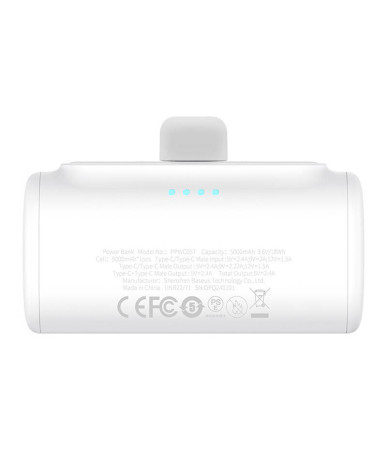Powerbank Baseus Compact 5000mAh 20W USB-C Bianco