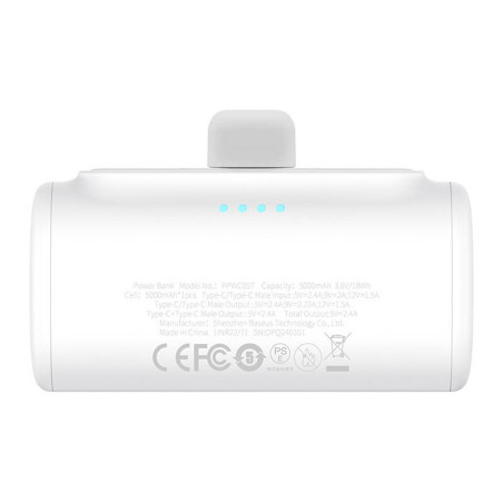 Powerbank Baseus Compact 5000mAh 20W USB-C Bianco