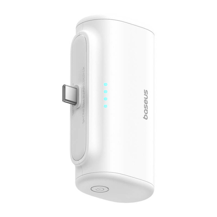 Powerbank Baseus Compact 5000mAh 20W USB-C Bianco Powerbank Baseus Compact 5000mAh 20W USB-C Bianco
