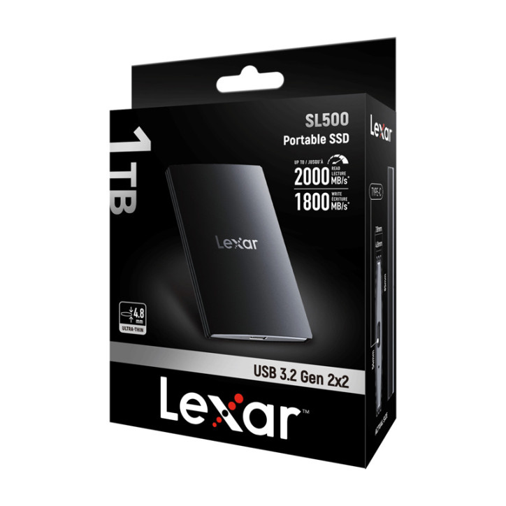 Lexar SL500 1TB SSD Portatile Nero