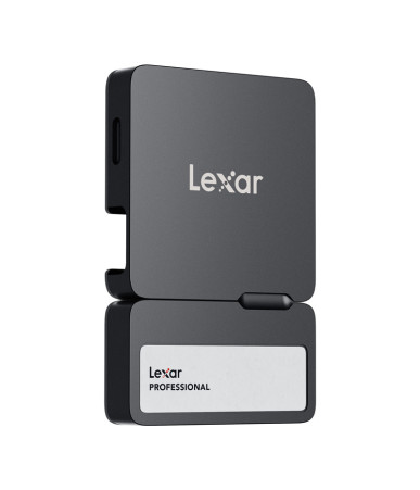 Lexar Professional Go SL400 2TB Portable SSD + Hub Nero