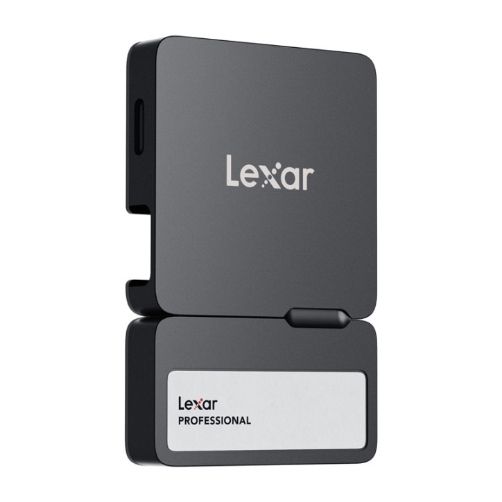 Lexar Professional Go SL400 2TB Portable SSD + Hub Nero