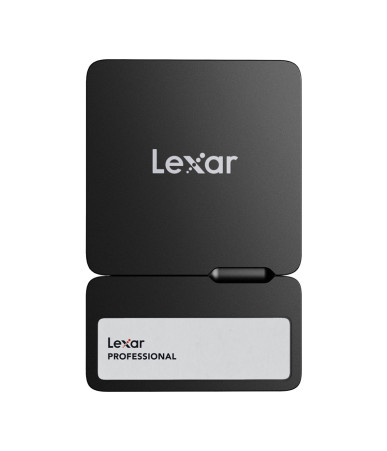 Lexar Professional Go SL400 2TB Portable SSD + Hub Nero