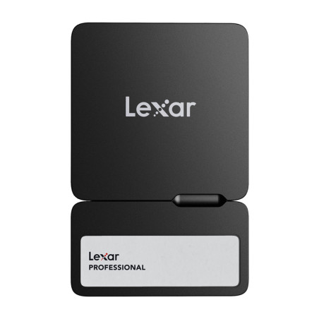 Lexar Professional Go SL400 2TB Portable SSD + Hub Nero
