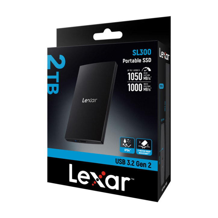 Lexar SL300 2TB SSD Portatile Nero