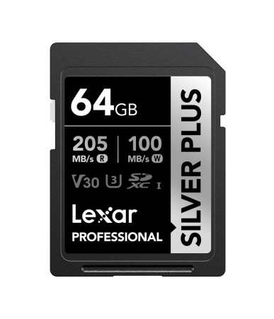Lexar Professional SILVER PLUS SDXC 64GB Scheda di Memoria