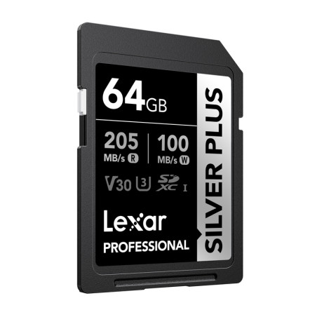 Lexar Professional SILVER PLUS SDXC 64GB Scheda di Memoria