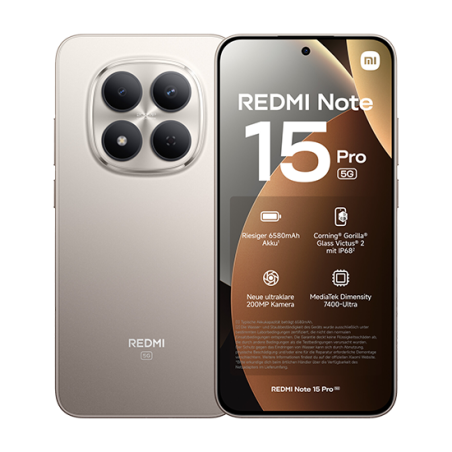 Xiaomi Redmi Note 15 Pro 5G 256GB 8GB RAM Titanio