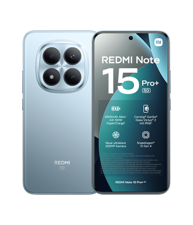 Xiaomi Redmi Note 15 Pro+ 5G 12GB RAM 512GB Glacier Blue