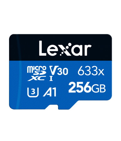 Lexar High-Performance 633x microSDXC 256GB con adattatore SD