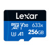 Lexar High-Performance 633x microSDXC 256GB con adattatore SD