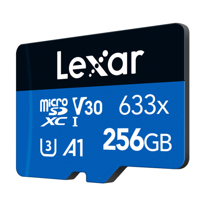 Lexar High-Performance 633x microSDXC 256GB con adattatore SD