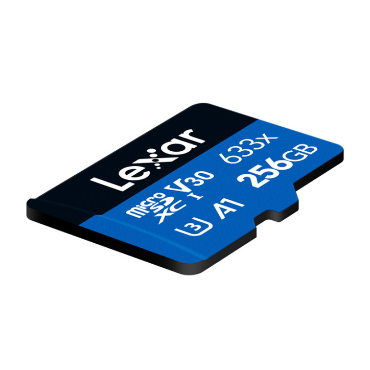 Lexar High-Performance 633x microSDXC 256GB con adattatore SD