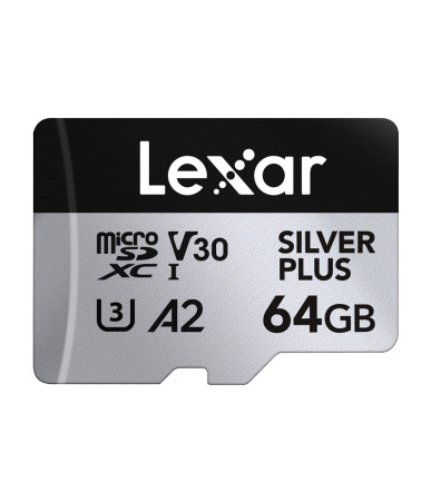 Karta pamięci Lexar High-Performance Silver Plus microSDXC 64GB + adapter
