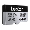 Lexar High-Performance Silver Plus microSDXC 64GB con Adattatore