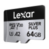 Lexar High-Performance Silver Plus microSDXC 64GB con Adattatore
