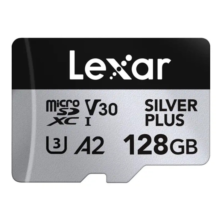 Lexar High-Performance Silver Plus microSDXC 128GB con Adattatore Lexar High-Performance Silver Plus microSDXC 128GB con Adattatore