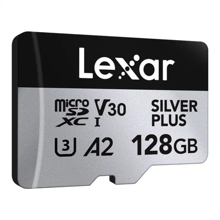 Lexar High-Performance Silver Plus microSDXC 128GB con Adattatore Lexar High-Performance Silver Plus microSDXC 128GB con Adattatore