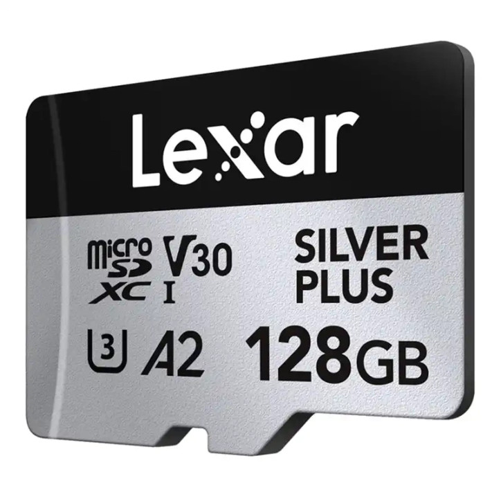Lexar High-Performance Silver Plus microSDXC 128GB con Adattatore Lexar High-Performance Silver Plus microSDXC 128GB con Adattatore