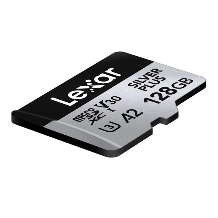 Lexar High-Performance Silver Plus microSDXC 128GB con Adattatore Lexar High-Performance Silver Plus microSDXC 128GB con Adattatore