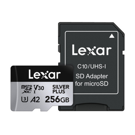 Karta pamięci Lexar High-Performance Silver Plus microSDXC 256GB + adapter