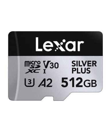 Karta pamięci Lexar High-Performance Silver Plus microSDXC 512GB + adapter