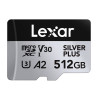 Lexar High-Performance Silver Plus microSDXC 512GB con Adattatore