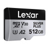 Lexar High-Performance Silver Plus microSDXC 512GB con Adattatore