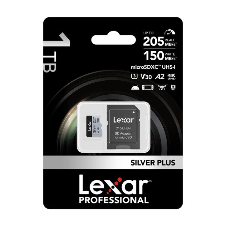 Karta pamięci Lexar High-Performance Silver Plus microSDXC 1TB + adapter
