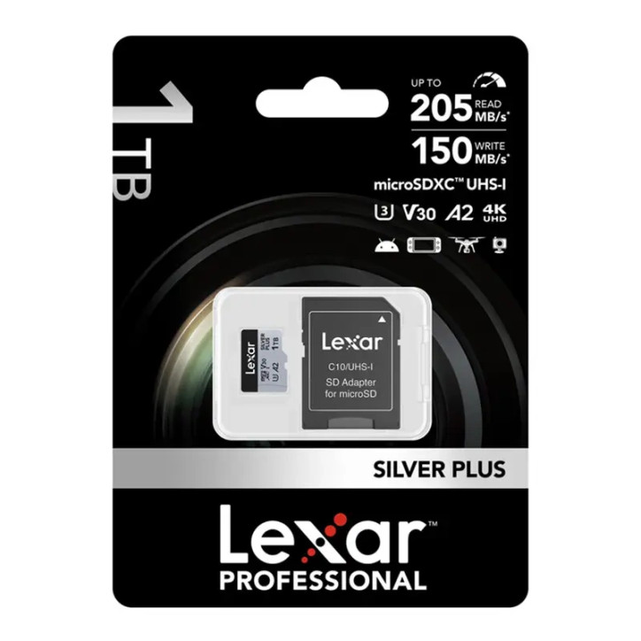 Lexar High-Performance Silver Plus microSDXC 1TB con Adattatore
