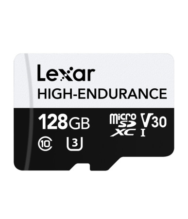 Lexar High-Endurance microSDXC 128GB UHS-I U3 V30