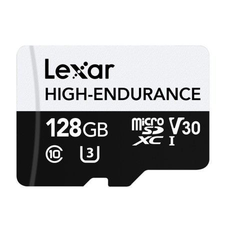 Lexar High-Endurance microSDXC 128GB UHS-I U3 V30
