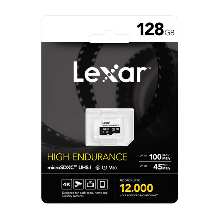 Lexar High-Endurance microSDXC 128GB UHS-I U3 V30 Lexar High-Endurance microSDXC 128GB UHS-I U3 V30