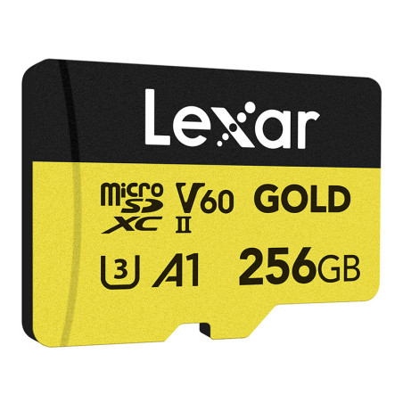 Lexar GOLD microSDXC 256GB UHS-II U3 V60 A1