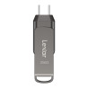 Lexar JumpDrive D400 256GB USB 3.1 Dual Type-C/Type-A Nero