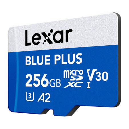 Lexar microSDXC Blue Plus 256GB UHS-I U3 V30 A2