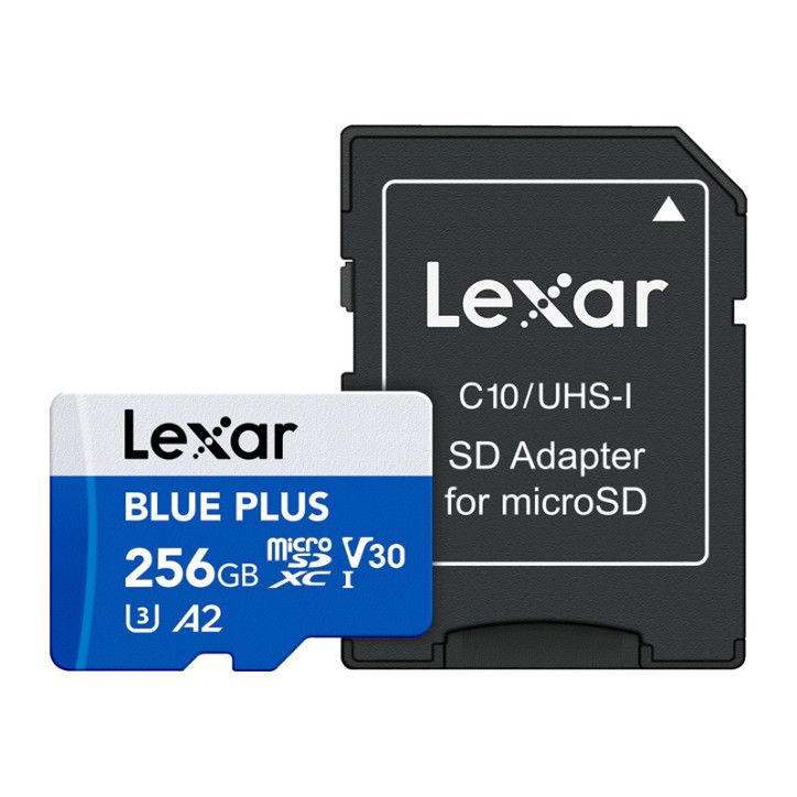 Lexar microSDXC Blue Plus 256GB UHS-I U3 V30 A2 Lexar microSDXC Blue Plus 256GB UHS-I U3 V30 A2